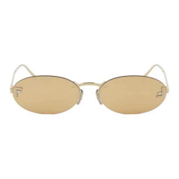 NEW FENDI FE4075US 30L, GOLFD ROUND WOMEN SUNGLASSES FENDI - Picture 1 of 3